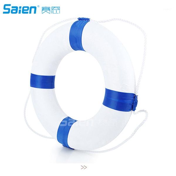 

life vest & buoy 52cm/20.5inch diameter swim foam ring swimming pool safety preserver w/nylon cover kid child adult1