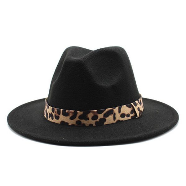 

2021 new fedora autumn ribbon band belt winter wide brim solid color jazz caps fascinator women hats saw8, Blue;gray