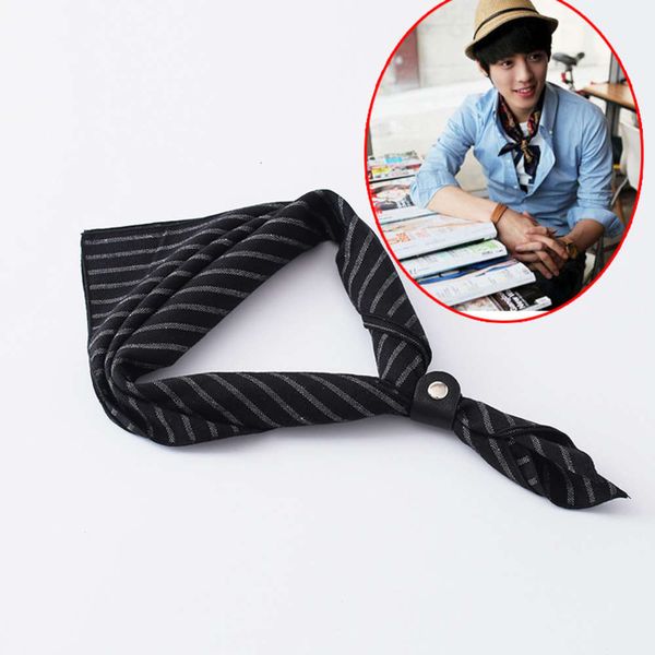 

men's square small scarf, cotton suit decoration, silk scarf button, Blue;black