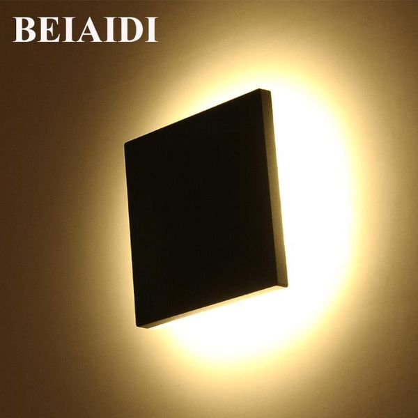 

outdoor wall lamps beiaidi square shape led light 10w garden corridor porch waterproof building exterior gate villa sconces