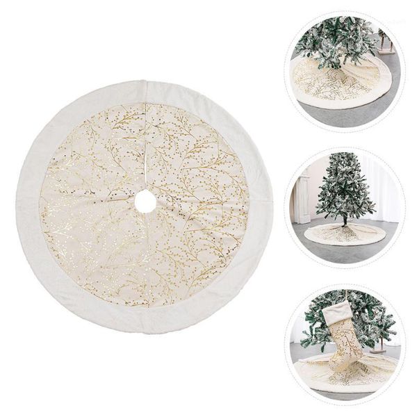 

christmas decorations tree mat skirt xmas bottom cover winter apron #h5