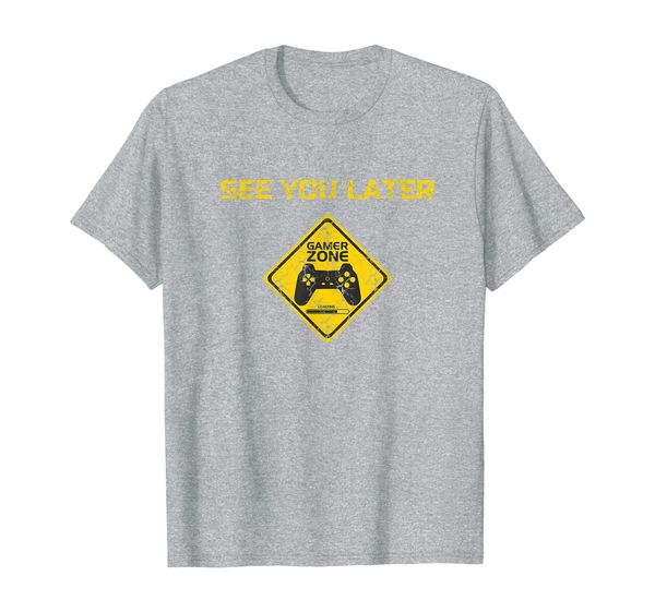 

see you later gamer zone - video games t-shirt, White;black