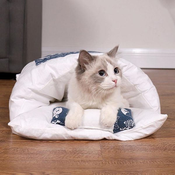 

1pcs removable dog cat bed cat sleeping bag sofas winter soft warm house small pet bed puppy kennel nest cushion pet home