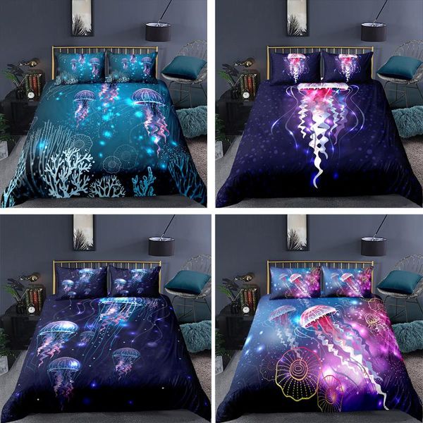 

bedding sets modern simple quilt cover 3d digital printing three-piece set bed  size