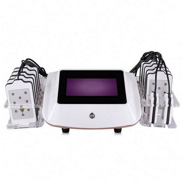 Diodo laser laser emagrecimento 14 pads lipolaser gordura gordura anti-celulite equipamento de perda de peso