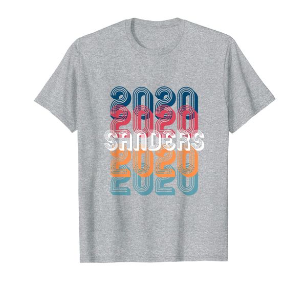 

sanders 2020 presidential election democrat party campaign t-shirt, White;black
