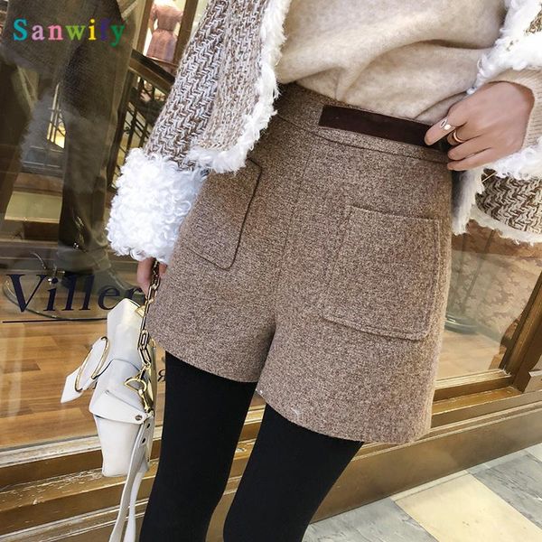 

women's shorts autumn fashion women high waist casual short pants wide leg mx18d2452, White;black