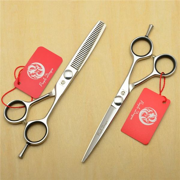 

hair scissors 5.5'' 16cm purple dragon japan 440c professional human hairdressing cutting shears thinning scissor z1021