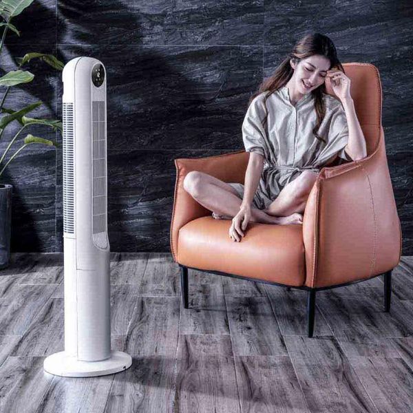 

electric fans dc inverter tower fan, leafless air conditioner cooler for home office in summer