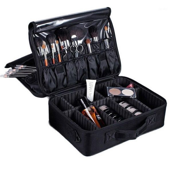 

multifunctional cosmetic bag professional cosmetics large capacity storage box travel portable makeup bag1