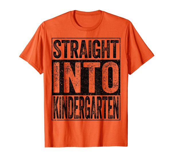 

straight into kindergarten t-shirt back to school gift shirt, White;black