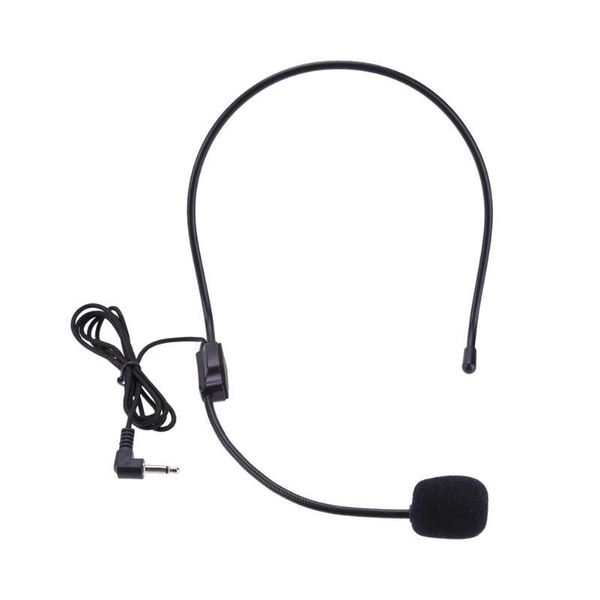 

microphones portable head-mounted headset microphone wired 3.5mm plug guide lecture speech mic for teaching meeting