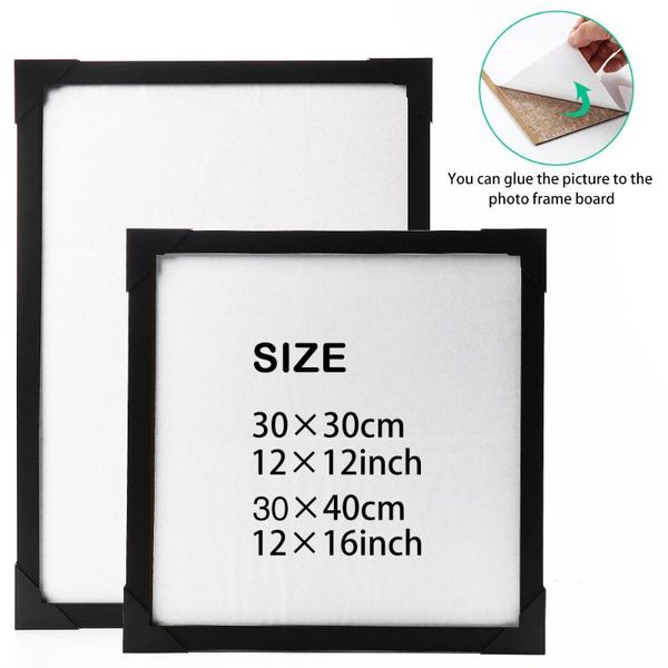 

frames diy canvas paintings frame black natural wood po diamond painting picture wall art posters home decor