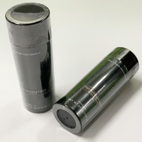 

2023 hair-building fibers pik 27.5g hair fiber thinning concealer instant keratin hair-powder black spray applicator 240pcs