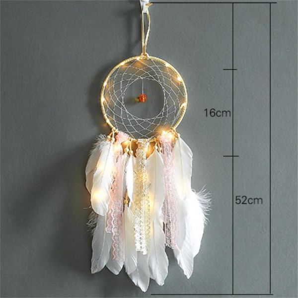 

decorative objects & figurines dream catcher handmade feather hanging ornament home wall decor party wedding bedroom decoration
