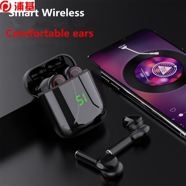 

2pcs/lot tws 5.0 wireless binaural sports bluetooth headset 5.0 automatic pairing hifi stereo earbud bluetooth earphone earphones with mic