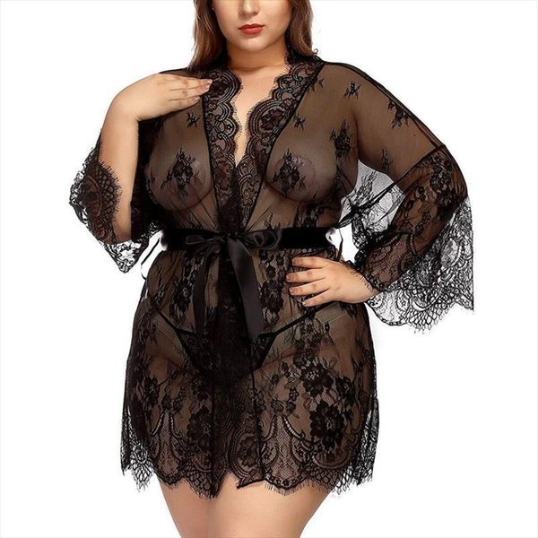 

lace bridesmaid robes women sleepwear robe bride elegant dressing gown bathrobe kimono bath sleep lounge, Black;red