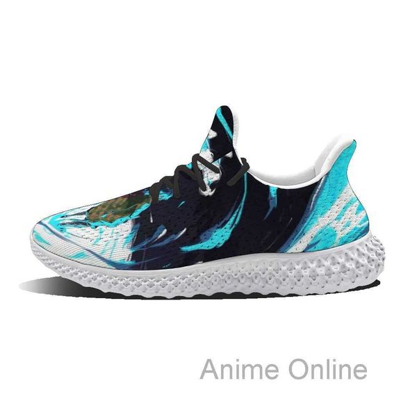 

spring tomioka giyuu anime pattern lace-up running shoes
