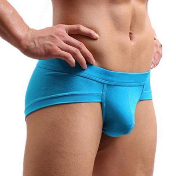 

underpants comfortable briefs underwear color edge mesh modal low waist breathable triangular men fashion cotton panties, Black;white
