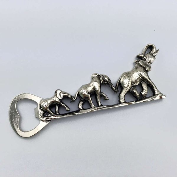 

production of zinc alloy beer bottle opener elephant modeling creative crafts