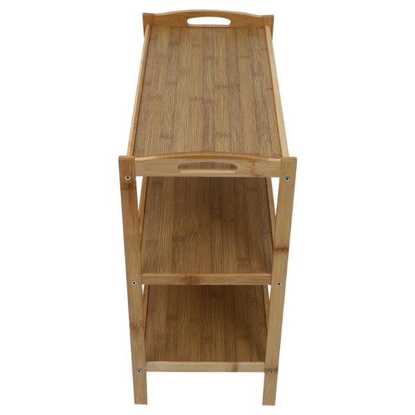 

clothing & wardrobe storage 1pc bamboo simple shoe shelf multi-function rack three layer holder