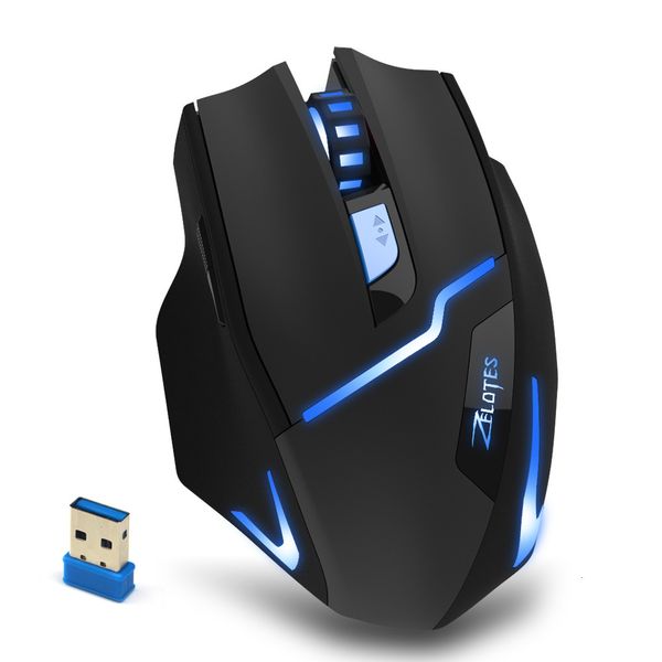 

mices mouse zelotes crazy spider wireless game 2.4g pelectric 2400dpi backlight