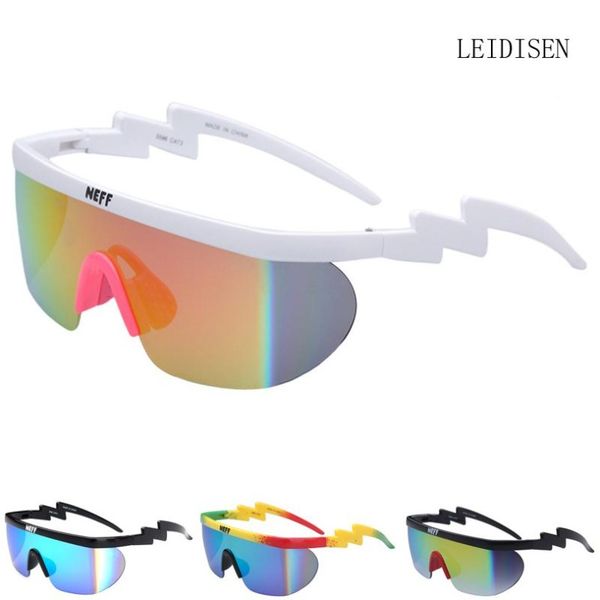 

2021 neff summer sunglasses mens women uv400 big frame coating sun glasses 2 lens feminino eyewear unisex, White;black