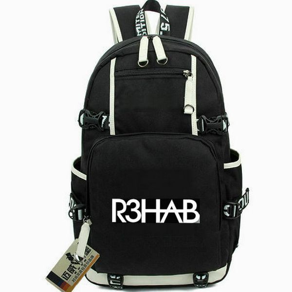 R3hab-Rucksack Fadil El Ghoul-Tagesrucksack Top-DJ-Schultasche Musik-Rucksack Bedruckter Rucksack Lässige Schultasche Computer-Tagesrucksack