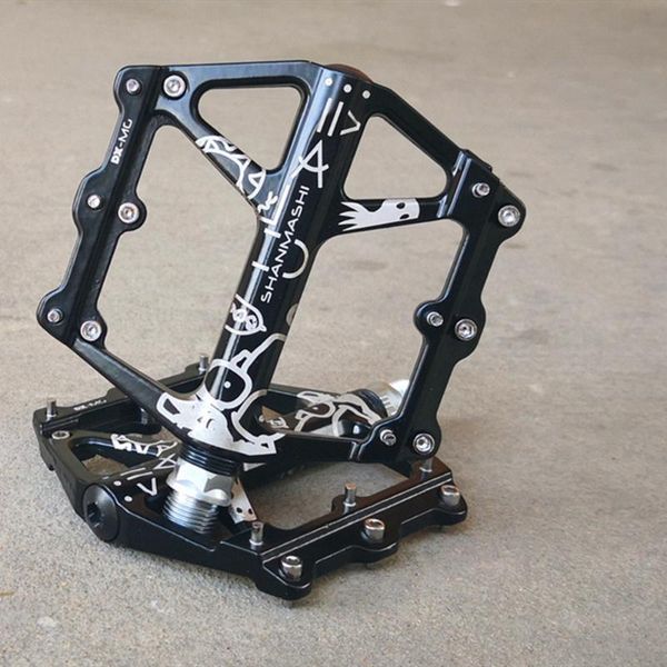 

bike pedals mtb mountain non-slip platform bicycle flat magnesium aluminum alloy 9/16" 2du bearings road pedal