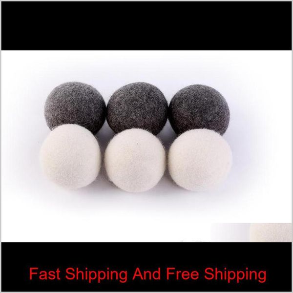 

2019 wool dryer balls premium reusable natural fabric softener 2.75inch 7cm static reduces helps dry clothes in jllmhl insyard