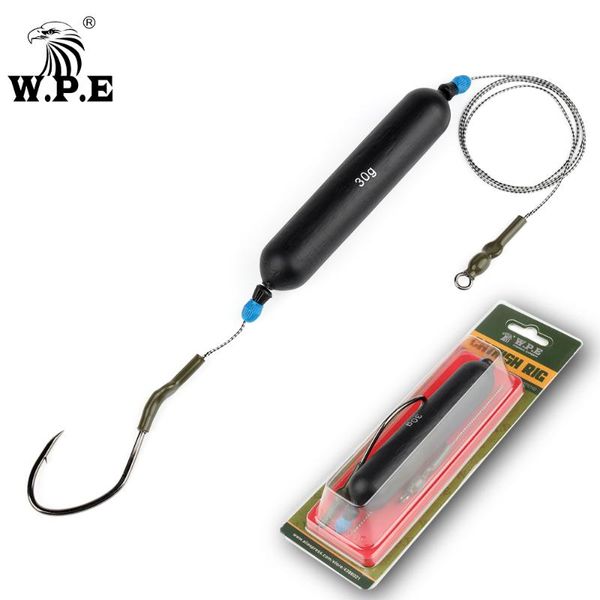 

fishing hooks w.p.e catfish hook rig 1pcs 8/0# braided line swivel ring high carbon steel barbed tackle pesca