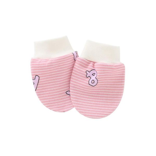 

baby anti scratching soft cotton gloves newborn protection face scratch mittens, White