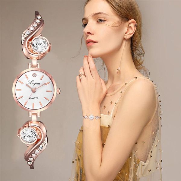 

wristwatches lvpai quartz womens watches casual ladies clock watch simple small and delicate women's bracelet wristwatch a4, Slivery;brown