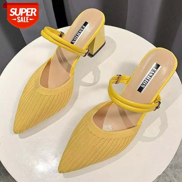 

Fashion Summer Women Sandals Ladies Slippers Pointed Toe Slip-On Office Pumps Casual Zapatillas Mujer Casa Sapatos Femininos #Nd38, Black
