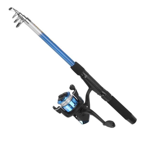 

outdoor fishing rod set tough portable rotary fishing metal power travel sea boat rock rod camping accessorie