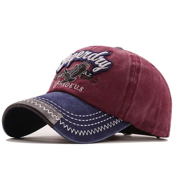

ball cap alphabet wash baseball men's cowboy young student sun hat women, Blue;gray