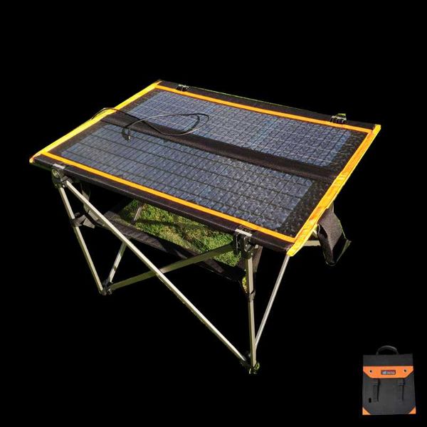 

camp furniture easy to carry beach solar table camping