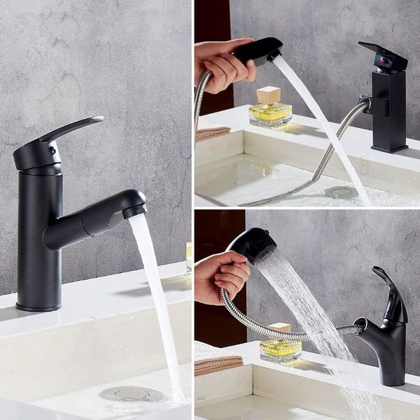 

new pull-out faucet basin & cold water faucet all copper bathroom cabinet toilet basin