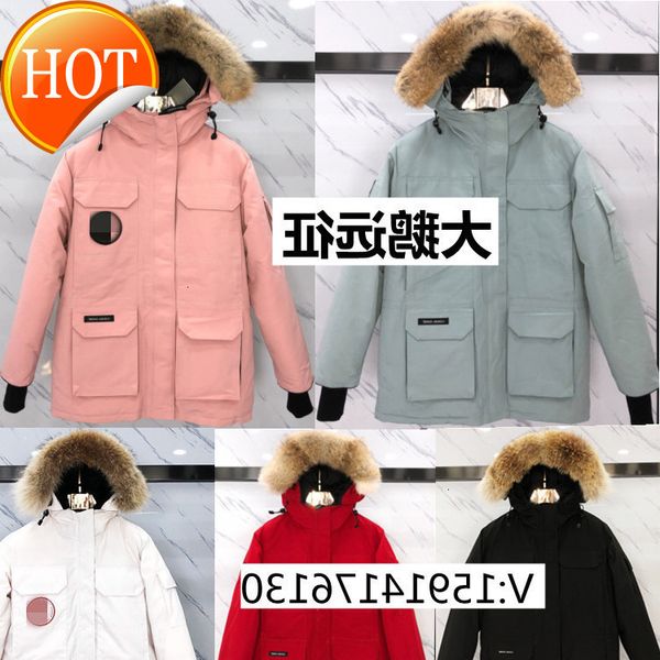 

style 08 expedition male new and female lovers medium long down jacket thickened outdoor jacket, Black