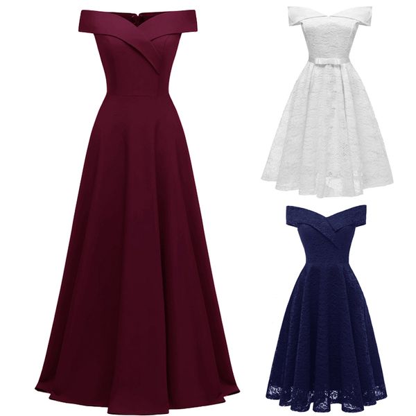 

simple lace off the shoulder bridesmaid dresses elegant bridesmaid dress short boat neck dresses for wedding party vestido, White;pink