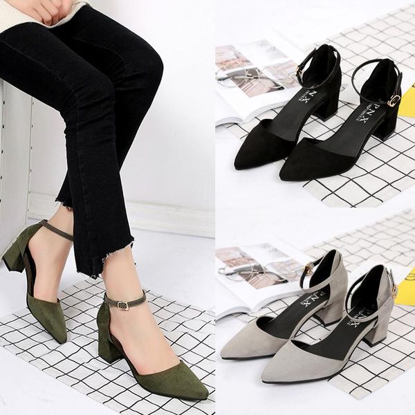 

women sandals fashion low heels sandals summer shoes woman casual block heel middle hollow career pumps square heel women shoes, Black