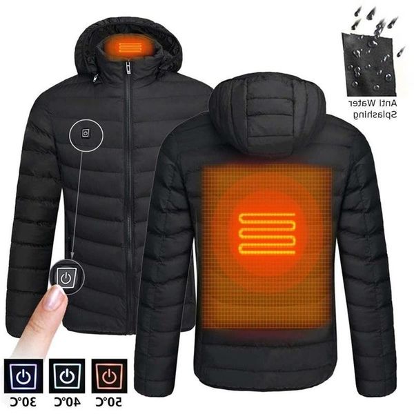 

men's jackets clothes middle winter padded heating cotton coat, Black;brown