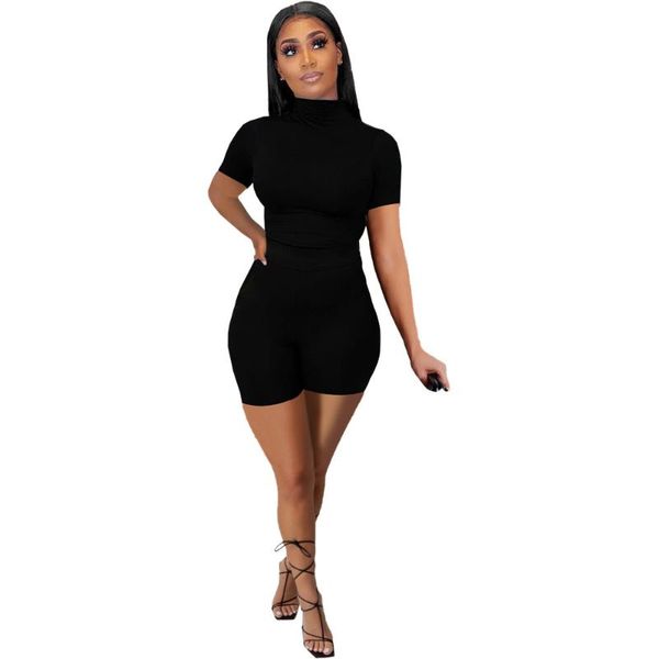 

women's tracksuits summer wear european and american fashion pure color street trendsetter leisure sports suit home sportswear dn8622, Gray