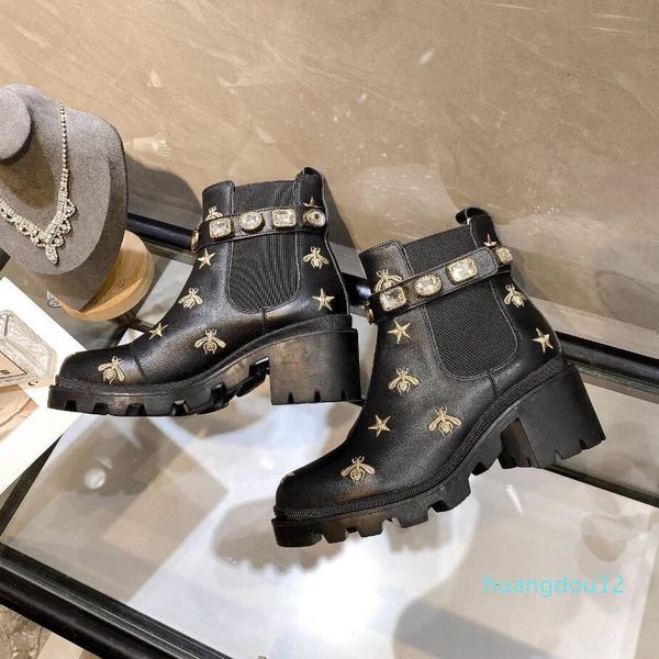 

designer- women boots black color ankle boots designers women booties highet quality winter booties non slip