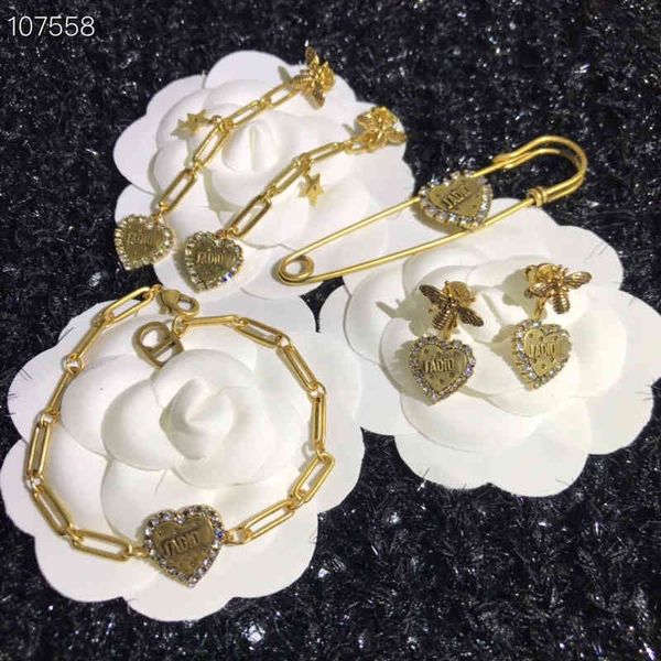 

70% off new star tassel necklace women's net red love diamond letter bracelet temperament women, Golden