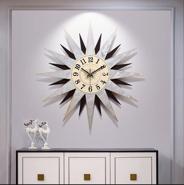 

wall clocks american solid wood decorative clock mural crafts home livingroom hangings ornament el sticker decoration