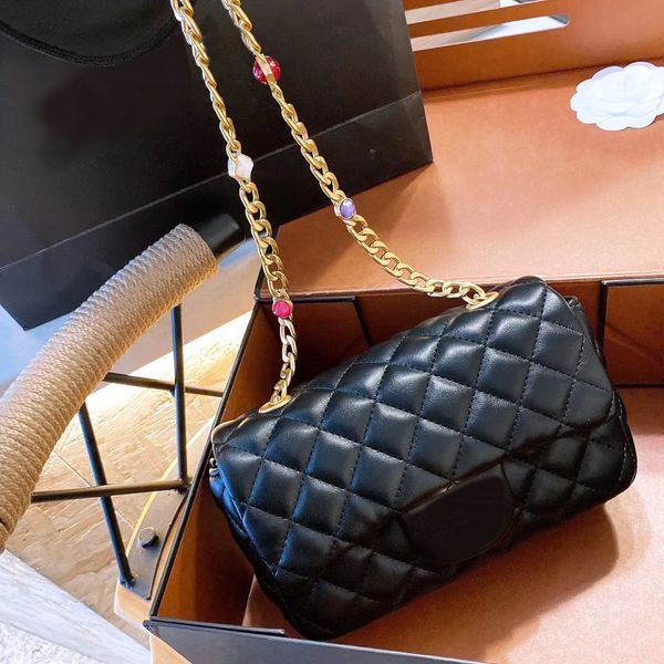 

hand bag imitation brand luxury designs lamb leather handbag fashion women purse gold chain sheepskin crossbody bags small size shoulder fla