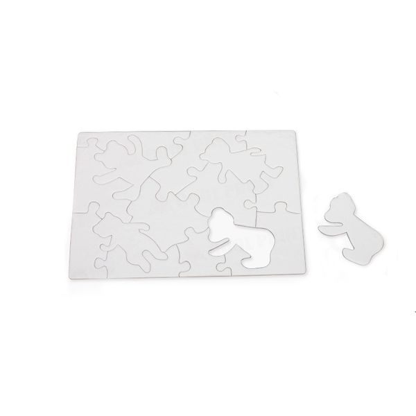

blank dye sublimation puzzle child personality diy heat transfer puzzles customized a3 a4 a5 party gifts paper ahd5342