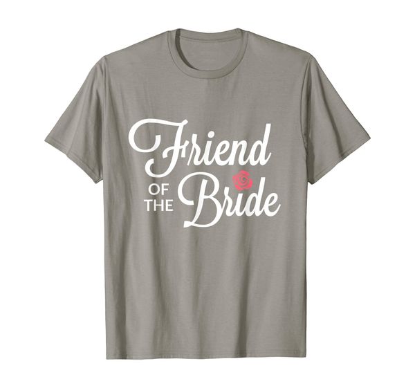 

friend of the bride wedding party t-shirt v2 t-shirt, White;black