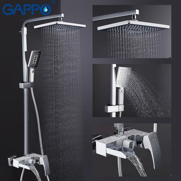 

gappo shower faucets wall mounted bathroom shower set bath mixer taps faucet waterfall bathroom faucet griferia taps